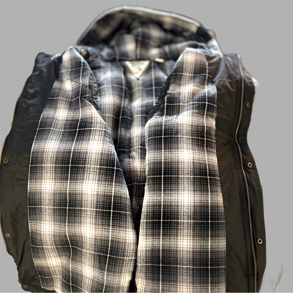 Men's Black Plaid Vest
